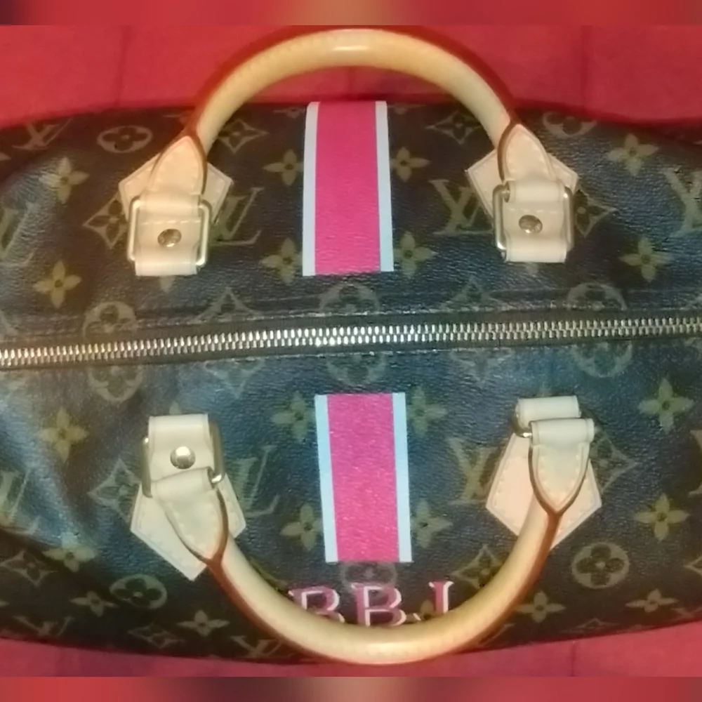 Classic Louis Vuitton Brown and Gold Monogram Speedy 35 Bag - Picture 2 of 14